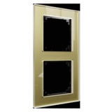 Merten Echtglasrahmen zwei-fach gold, Retail