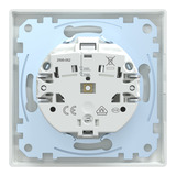 Merten Schutzkontaktsteckdose mit Schraubklemme und erhöhtem Berührungsschutz weiß (glänzend), Retail