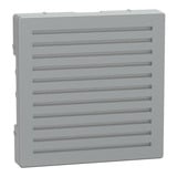 Merten Zentralplatte für Signalgeber aus Thermoplast, edelmatt aluminium, Retail