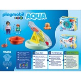 PLAYMOBIL 70635 1.2.3 AQUA Badeinsel mit Wasserrutsche, Konstruktionsspielzeug 