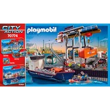 PLAYMOBIL 70774 City Action Containerfertigung, Konstruktionsspielzeug 