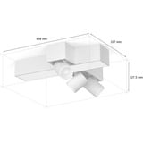 Philips HUE White & Color Ambiance CentrisCross 3er Deckenspot, LED-Leuchte weiß
