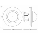 Steinel Infrarot Präsenzmelder PD Infrarot 4360-24 #085087, Bewegungsmelder weiß, Retail