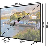 Telefunken XU43AJ600, LED-Fernseher 108 cm(43 Zoll), schwarz, UltraHD/4K, Triple Tuner, SmartTV