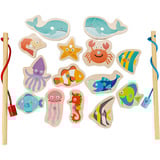 VEDES Spielmaus Holz Angelspiel, 12-teilig holz