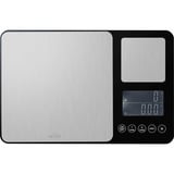 Witt Dual-Küchenwaage schwarz/silber, Mit zwei Messtellern