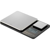 Witt Dual-Küchenwaage schwarz/silber, Mit zwei Messtellern