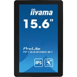 iiyama ProLite TF1633MSC-B1, LED-Monitor 39.5 cm (15.6 Zoll), schwarz, FullHD, IPS, Touchscreen, HDMI, DisplayPort, Open Frame