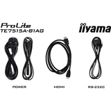 iiyama Prolite TE7515A-B1AG, Public Display schwarz (matt), UltraHD/4K, IPS, Touchscreen, WLAN, Bluetooth
