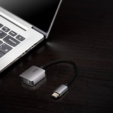 ATEN USB Adapter, USB-C Stecker > VGA Buchse grau/schwarz