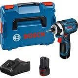 Bosch Professional Akku-Drehschlagschrauber GDR 12V-105 Professional blau/schwarz, 2x Li-Ionen Akku 2,0Ah, in L-BOXX