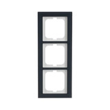 Busch-Jaeger Abdeckrahmen dreifach, Abdeckung grau, Retail