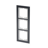 Busch-Jaeger Abdeckrahmen dreifach, Abdeckung grau, Retail