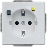 Busch-Jaeger Fehlerstromschutzschalter Einsatz, Steckdose aluminium, Retail