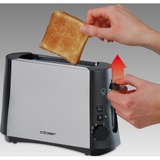 Cloer Single-Toaster 3890 edelstahl, 600 Watt, für 1 Scheibe Toast