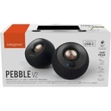 Creative Pebble V2 2.0 , PC-Lautsprecher schwarz, Klinke, USB-C