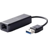 Dell USB 3.2 Gen 1 Adapter, USB-A Stecker > RJ-45 Buchse schwarz, Gigabit LAN