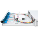 Digitus LWL Spleißbox, bestückt, LC, OS2 grau