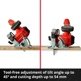 EINHELL Akku-Handkreissäge TE-CS 18/165-1 Li-Solo, 18Volt rot/schwarz, ohne Akku und Ladegerät
