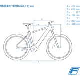 FISCHER Fahrrad TERRA 5.0i (2022), Pedelec schwarz (matt), 29", 51 cm Rahmen