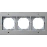 Gira Abdeckrahmen dreifach TX44, Abdeckung aluminium, Retail