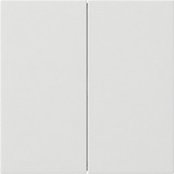 Gira Wippe zweifach unbedruckt Flächenschalter Bedienwippen ohne Bedruckung weiß, Retail