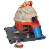 Hot Wheels City Eiscrem-Strudel, Rennbahn inkl. 1 Spielzeugauto