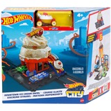 Hot Wheels City Eiscrem-Strudel, Rennbahn inkl. 1 Spielzeugauto