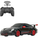 Jamara Deluxe Car Series - Porsche GT3 RS, RC schwarz, Maßstab 1:24, 2,4 GHz