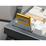 Keychron Computer Aluminum Alloy Artisan Keycap, Tastenkappe silber/gold