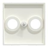 Merten Zentralplatte für Koaxial-Antennensteckdose, glänzend, Unterputz, Kunststoff, IP20 weiß (glänzend), Retail