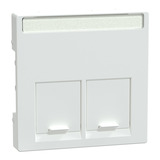 Merten Zentralplatte zweifach weiß, Retail