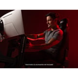 Next Level Racing ERS3 Elite Liegesitz, Rennschalensitz schwarz/weiß