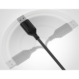 Otterbox USB 2.0 Kabel, USB-A Stecker > Micro-USB + USB-C + Lightning Stecker schwarz, 1 Meter