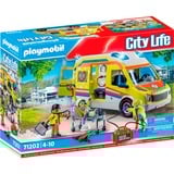 PLAYMOBIL 71202 City Life - Rettungswagen mit Licht und Sound, Konstruktionsspielzeug 