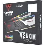 Patriot DIMM 64 GB DDR5-5200 (2x 32 GB) Dual-Kit, Arbeitsspeicher schwarz, PVVR564G520C40K, Viper Venom RGB, INTEL XMP