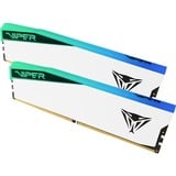 Patriot DIMM 96 GB DDR5-6000 (2x 48 GB) Dual-Kit, Arbeitsspeicher weiß, PVER596G60C42KW, Elite 5 RGB, INTEL XMP, AMD EXPO