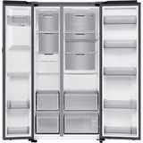 SAMSUNG RS90F64EDTEF, Side-by-Side edelstahl, AI Home (9" LC-Display), AI Energy Mode, Metal Cooling
