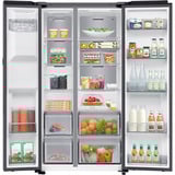 SAMSUNG RS90F64EDTEF, Side-by-Side edelstahl, AI Home (9" LC-Display), AI Energy Mode, Metal Cooling