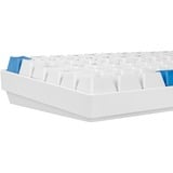 Sharkoon SKILLER SGK50 S3 PBT, Gaming-Tastatur weiß/hellblau, DE-Layout, Gateron G Pro 3.0 Yellow