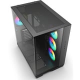 Sharkoon Steel Shark, Tower-Gehäuse schwarz, Tempered Glass x 2