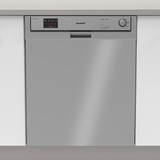 Sharp QW-HX12U47ES-DE, Spülmaschine dunkelsilber, 60 cm