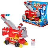 Spin Master Paw Patrol Marshalls Rise and Rescue wandelbares Spielzeugauto, Spielfahrzeug rot/weiß, Inkl. Actionfiguren und Zubehör