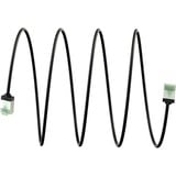 goobay Ultraflexibles Cat.8.1 Patchkabel slim, U/FTP schwarz, 0,5 Meter, extrakurze Stecker