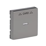 0 Zentralscheibe für Cardschalter, Abdeckung edelstahl, Retail