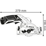 Bosch Professional Akku-Handkreissäge GKS 12V-Li, 12Volt blau/schwarz, ohne Akku und Ladegerät, in L-BOXX