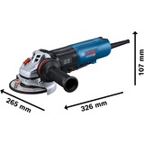 Bosch Winkelschleifer GWS 17-125 PS Professional blau/schwarz, 1.700 Watt