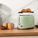 Cecotec Toaster Toast&Taste 1000 Retro Double Green grün, 980 Watt, für 2 Scheiben Toast