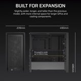 Corsair FRAME 4000D RS , Tower-Gehäuse schwarz, Tempered Glass