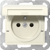 Gira Steckdose mit Erdungsstift Klappdeckel und erhöhtem Berührungsschutz weiß, Retail